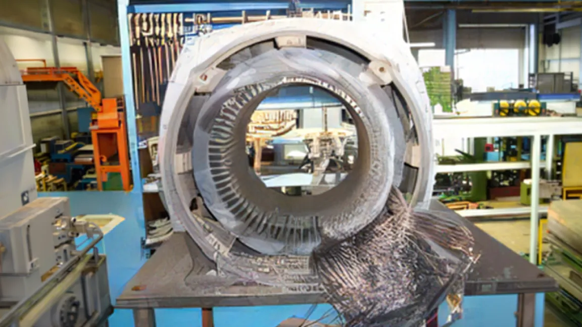 コイルの巻き替え 絶縁処理工程