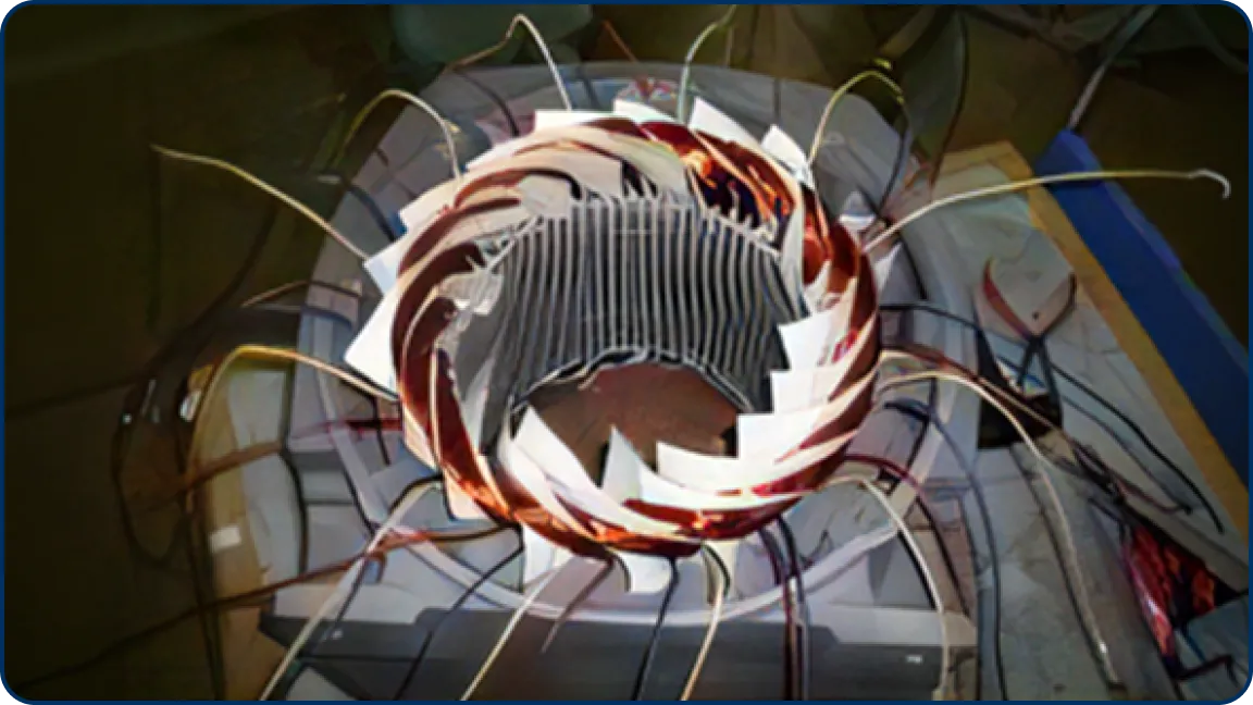 コイルの巻き替え 含浸処理工程