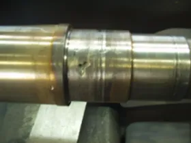 シャフトジャーナル溶射加工 BEFORE