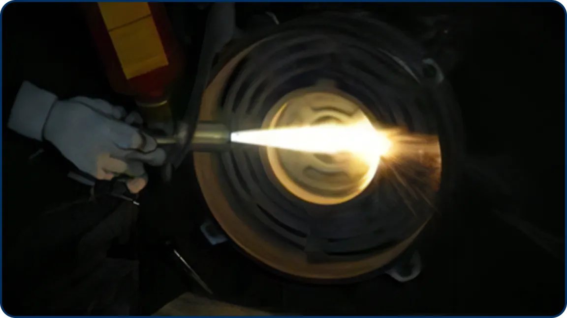 溶射加工 下地処理工程