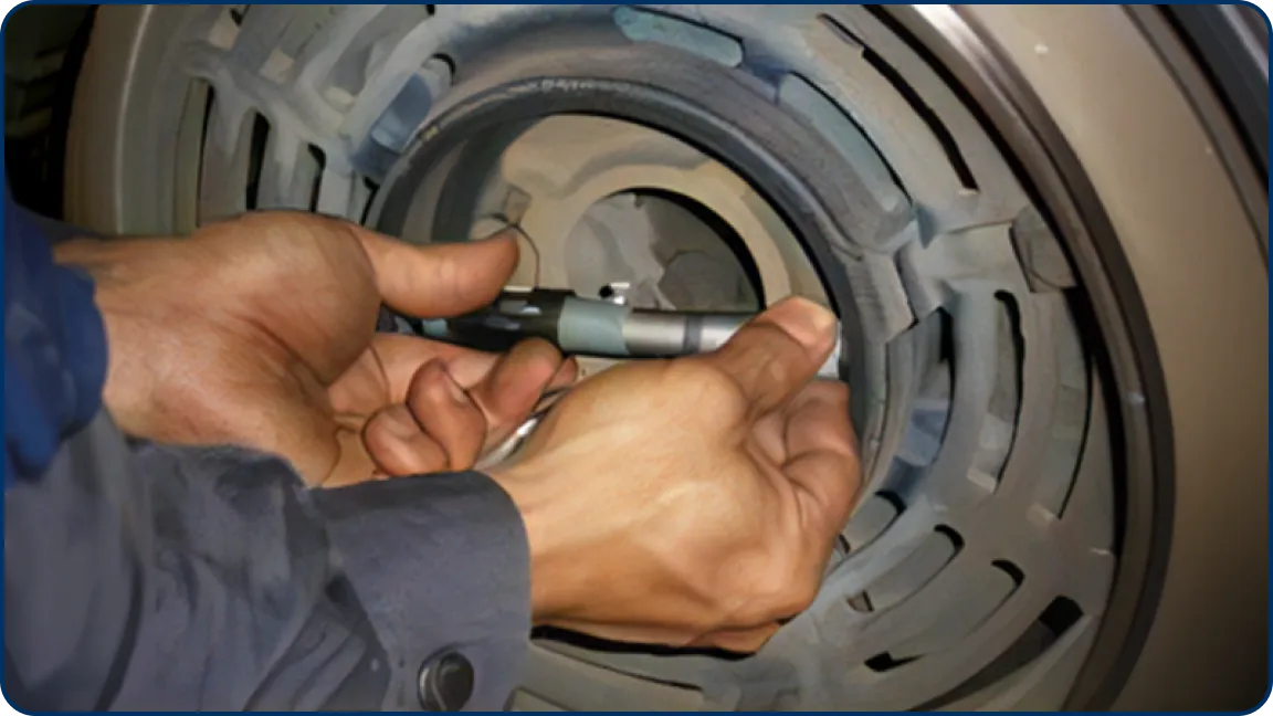 溶射加工 寸法検査工程